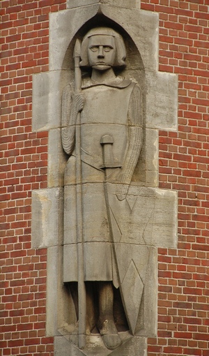 Modern statue of Gijsbrecht (Amsterdam, Stock Exchange)